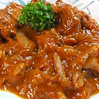 鶏肉の赤ワイン煮